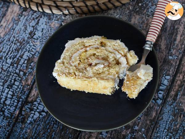 Kokos-Passionsfrucht-Rolle, perfekt als Weihnachtsstollen - Zubereitung Schritt 8