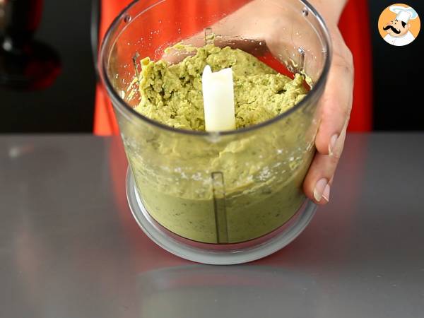 Erbsenaufstrich: passt perfekt zu cremiger Burrata - Zubereitung Schritt 2