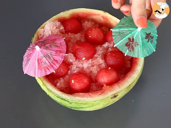 Wassermelonen-Frosé: Der super erfrischende Granita-Cocktail mit Rosé! - Zubereitung Schritt 5