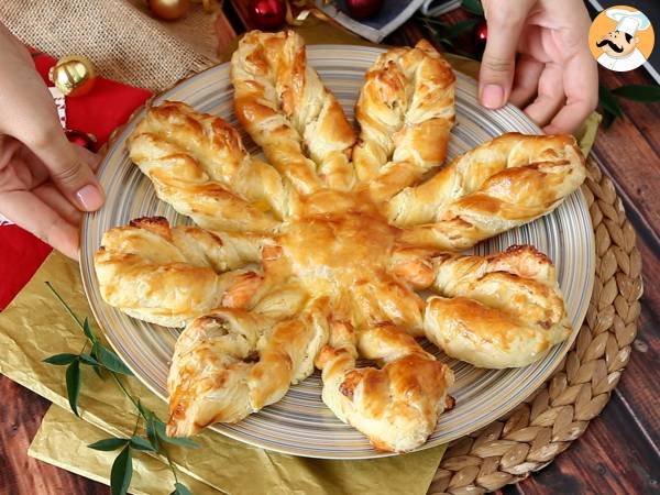 Blätterteigflocken mit Lachs und Frischkäse, perfekt zum Aufpicken beim Aperitif - Zubereitung Schritt 8