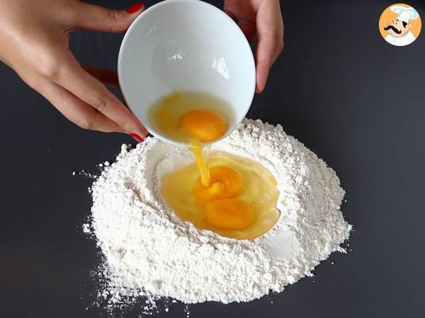 Wie man Eier-Garganelli zubereitet - Zubereitung Schritt 2