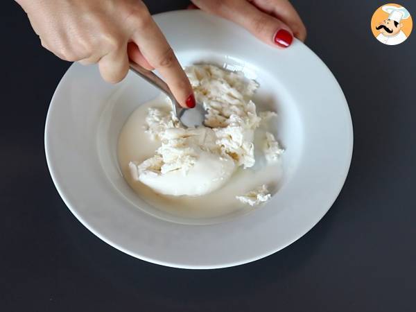 Machen Sie Ihre Burrata selbst! Das ist einfach und günstig! - Zubereitung Schritt 3