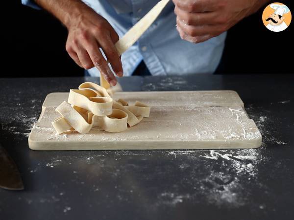 Hausgemachte Eierpappardelle: Das Rezept wird Schritt für Schritt erklärt - Zubereitung Schritt 7