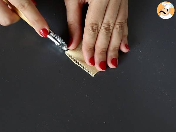 Selbstgemachte Schmetterlinge - Zubereitung Schritt 7