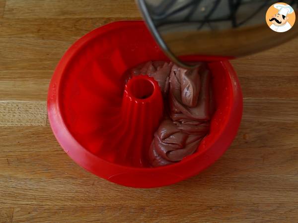 Halloween-Gugelhupf, der leckere Schokoladen-Gugelhupf - Zubereitung Schritt 4