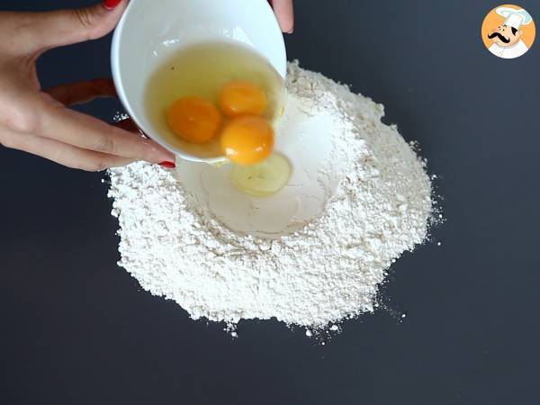 Tagliolini, die Schritt-für-Schritt-Anleitung für die Zubereitung zu Hause - Zubereitung Schritt 1