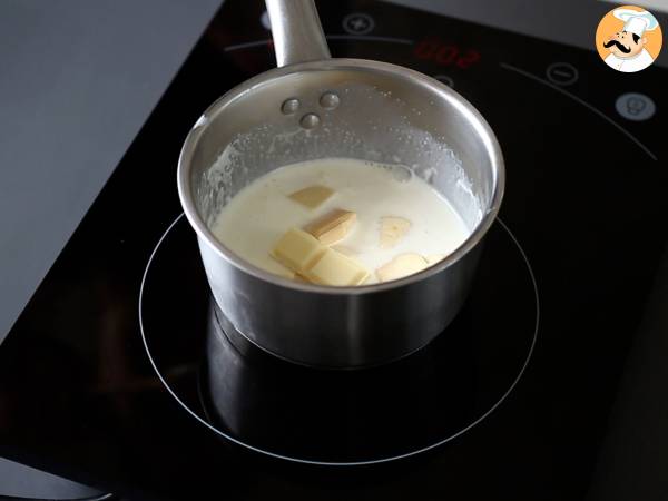 Törtchen aus Schokolade und Nougat. Einfaches Rezept - Zubereitung Schritt 7