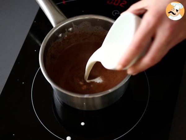 Törtchen aus Schokolade und Nougat. Einfaches Rezept - Zubereitung Schritt 10