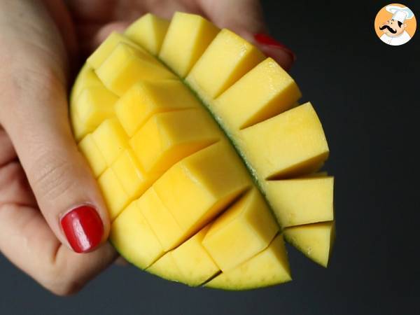 Verrines Garnelen Mango für einen süßen/salzigen Aperitif - Zubereitung Schritt 4