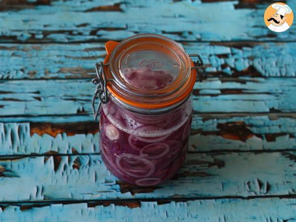 Rote Zwiebelpickles, perfekt zum Aufpeppen Ihrer Gerichte! - Zubereitung Schritt 4