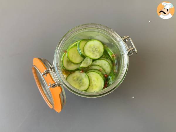 Süß-saure Gurken: eine schnelle und schmackhafte Beilage für den Sommer! - Zubereitung Schritt 7