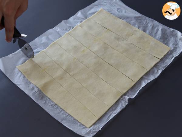 New York Roll salzig einfach mit Pesto und Frischkäse mit 4 Zutaten - Zubereitung Schritt 1