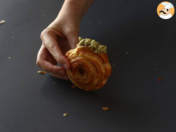 New York Roll salzig einfach mit Pesto und Frischkäse mit 4 Zutaten - Zubereitung Schritt 9