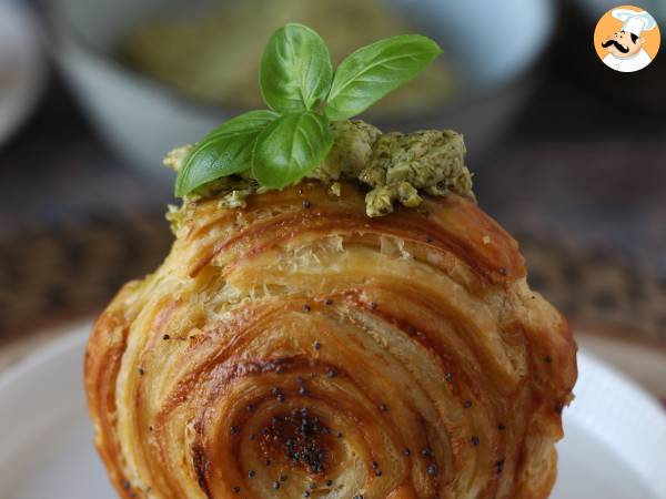 New York Roll salzig einfach mit Pesto und Frischkäse mit 4 Zutaten - Zubereitung Schritt 10