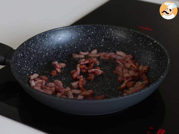 Cake mit Speck, Ziegenkäse und Walnüssen - Zubereitung Schritt 1