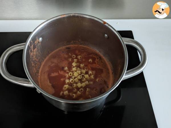 Pasta e fagioli, das schnelle und cremige Rezept - Zubereitung Schritt 4