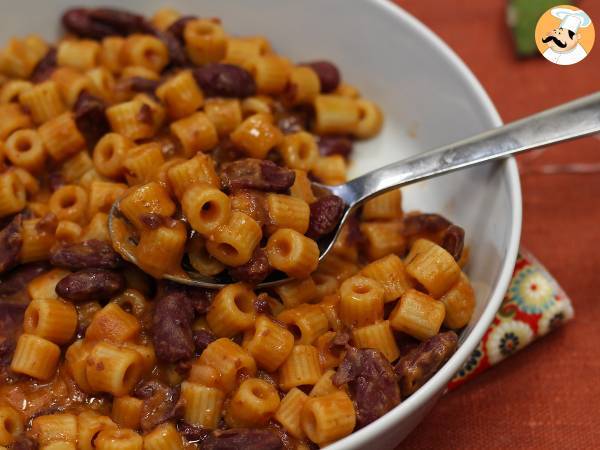 Pasta e fagioli, das schnelle und cremige Rezept - Zubereitung Schritt 6