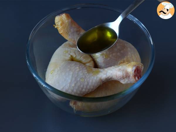 Wie brate ich Hähnchenschenkel in der Pfanne? - Zubereitung Schritt 1