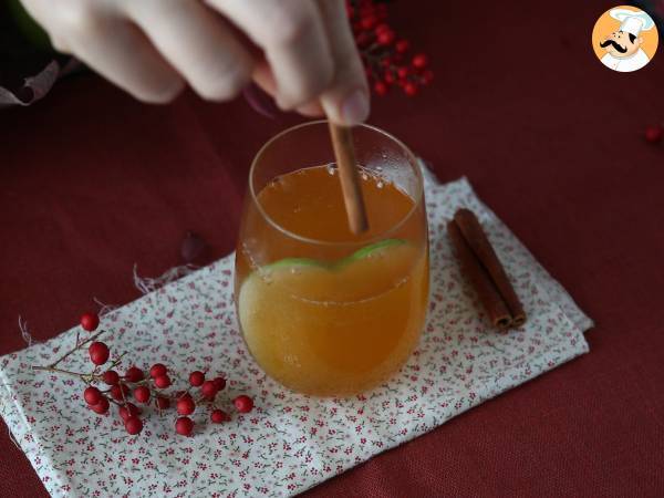 Pumpkin Spritz, der würzige Cocktail mit Kürbissirup! - Zubereitung Schritt 4