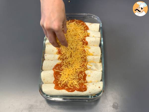 Vegetarische Enchiladas - Zubereitung Schritt 4