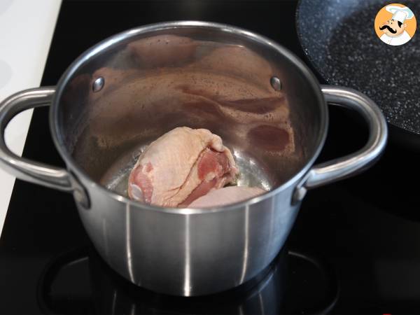 Amerikanisches Grilled-Cheese-Sandwich: Huhn, Avocado, Speck - Zubereitung Schritt 1