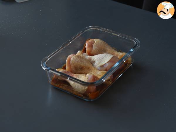 Hühnerkeulen auf mexikanische Art mit einer köstlichen Marinade - Zubereitung Schritt 3