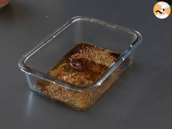 Hühnerkeulen mit einer Marinade nach japanischer Art - Zubereitung Schritt 1