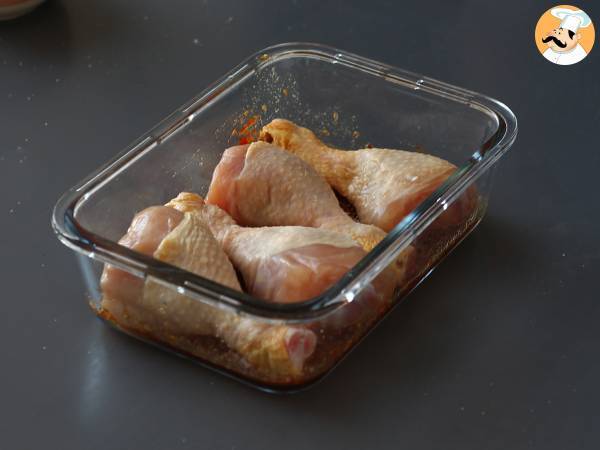 Hühnerkeulen mit einer Marinade nach japanischer Art - Zubereitung Schritt 3