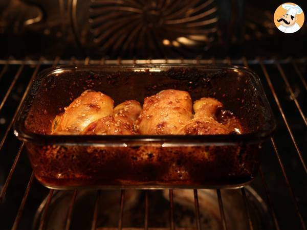 Hühnerkeulen mit einer Marinade nach japanischer Art - Zubereitung Schritt 5