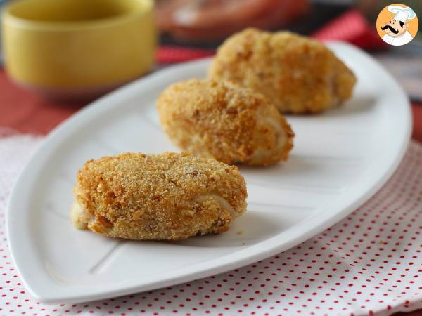 Schinkenkroketten mit Air Fryer: Wenig Öl, aber trotzdem knusprig! - Zubereitung Schritt 11