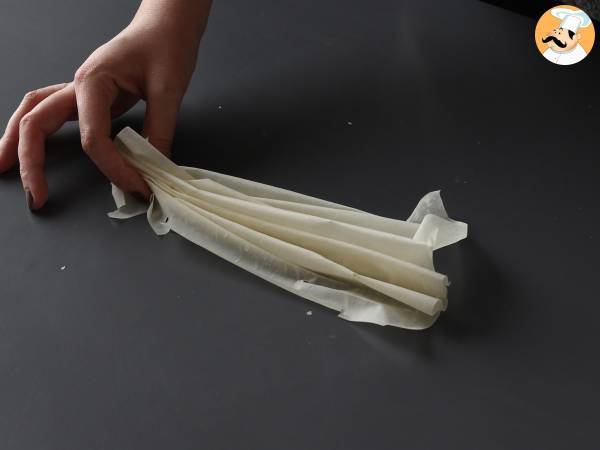 Gesalzener Crinkle Cake mit Ziegenkäse und Honig - Zubereitung Schritt 1