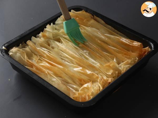 Gesalzener Crinkle Cake mit Ziegenkäse und Honig - Zubereitung Schritt 4