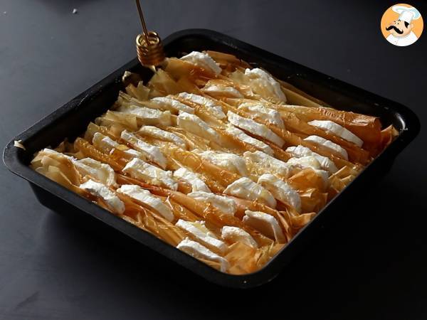 Gesalzener Crinkle Cake mit Ziegenkäse und Honig - Zubereitung Schritt 7