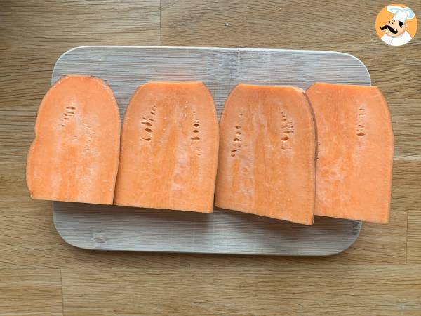 Süßkartoffelchips im Air Fryer, für ein knusprig-moosiges Ergebnis! - Zubereitung Schritt 1