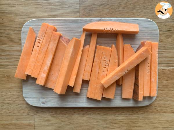 Süßkartoffelchips im Air Fryer, für ein knusprig-moosiges Ergebnis! - Zubereitung Schritt 2