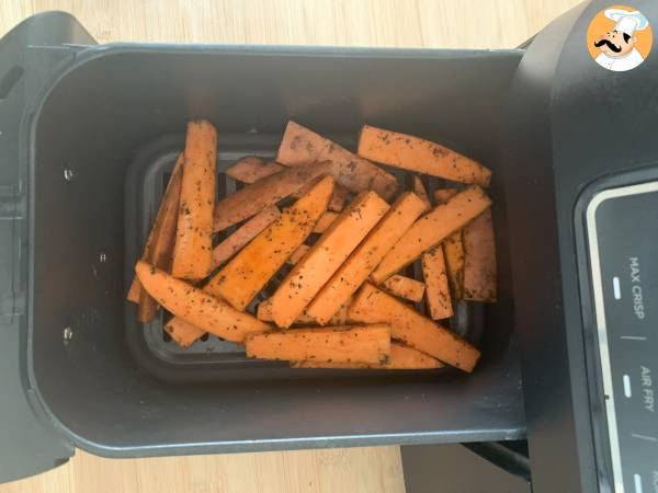 Süßkartoffelchips im Air Fryer, für ein knusprig-moosiges Ergebnis! - Zubereitung Schritt 4