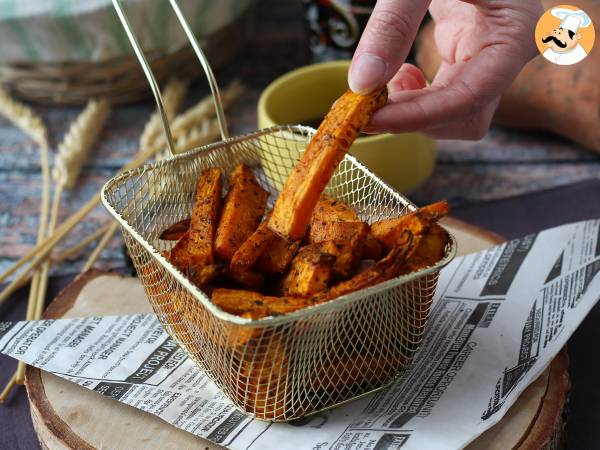 Süßkartoffelchips im Air Fryer, für ein knusprig-moosiges Ergebnis! - Zubereitung Schritt 5