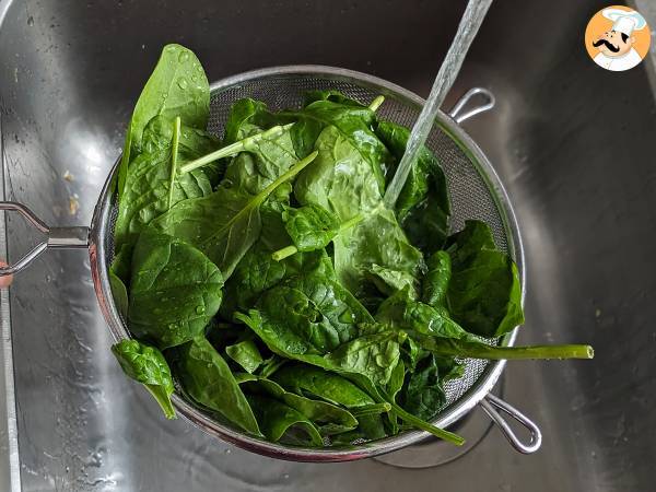 Gebratener Spinat, die leckere und einfache Beilage - Zubereitung Schritt 1