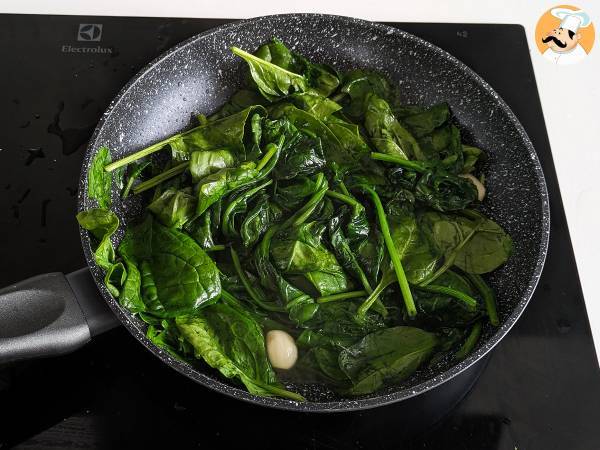 Gebratener Spinat, die leckere und einfache Beilage - Zubereitung Schritt 3