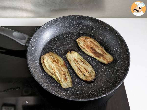 Auberginenröllchen in der Heißluftfritteuse - Zubereitung Schritt 2