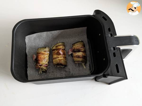 Auberginenröllchen in der Heißluftfritteuse - Zubereitung Schritt 5