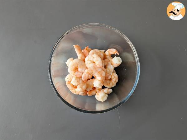 Luftgebratene Garnelen: ein leichtes und leckeres Rezept - Zubereitung Schritt 1