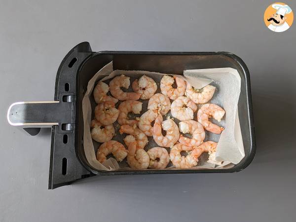 Luftgebratene Garnelen: ein leichtes und leckeres Rezept - Zubereitung Schritt 4