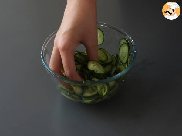 Eingelegter Gurkensalat auf japanische Art - Zubereitung Schritt 3