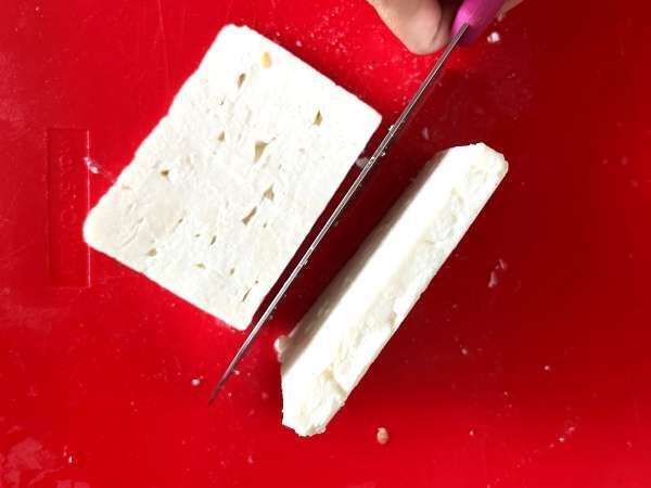 Sandwich Wassermelone Feta Rucola, das virale Rezept für den Sommer! - Zubereitung Schritt 3