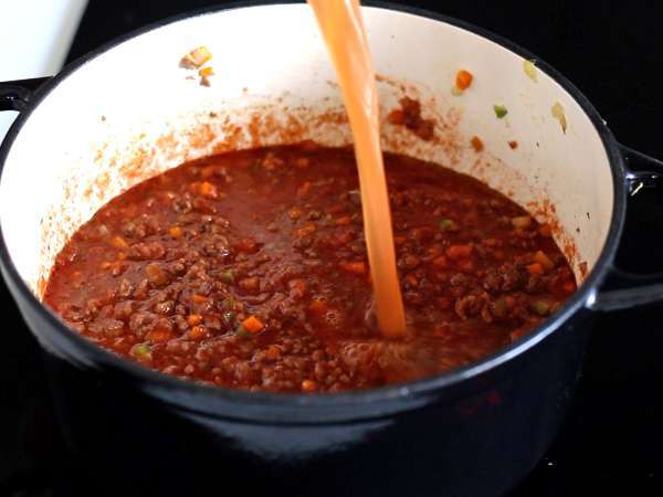 Hausgemachte Bolognesesauce - ragù alla bolognese - Zubereitung Schritt 5