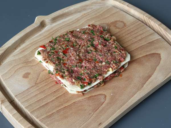 Lavash Kebab-Spieße mit Tortillas, einfach im Airfryer zubereitet! - Zubereitung Schritt 5