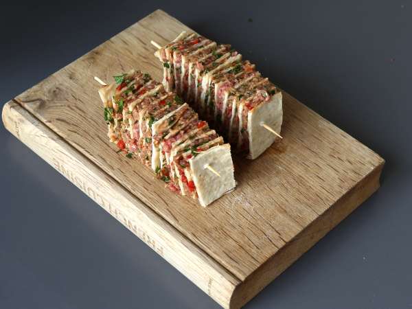 Lavash Kebab-Spieße mit Tortillas, einfach im Airfryer zubereitet! - Zubereitung Schritt 9