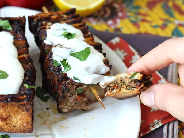 Lavash Kebab-Spieße mit Tortillas, einfach im Airfryer zubereitet! - Zubereitung Schritt 11