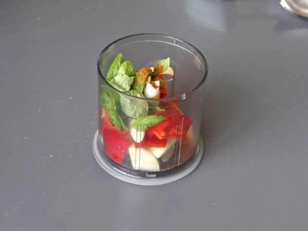 Gefüllte Auberginen mit Mozzarella überbacken - Zubereitung Schritt 4